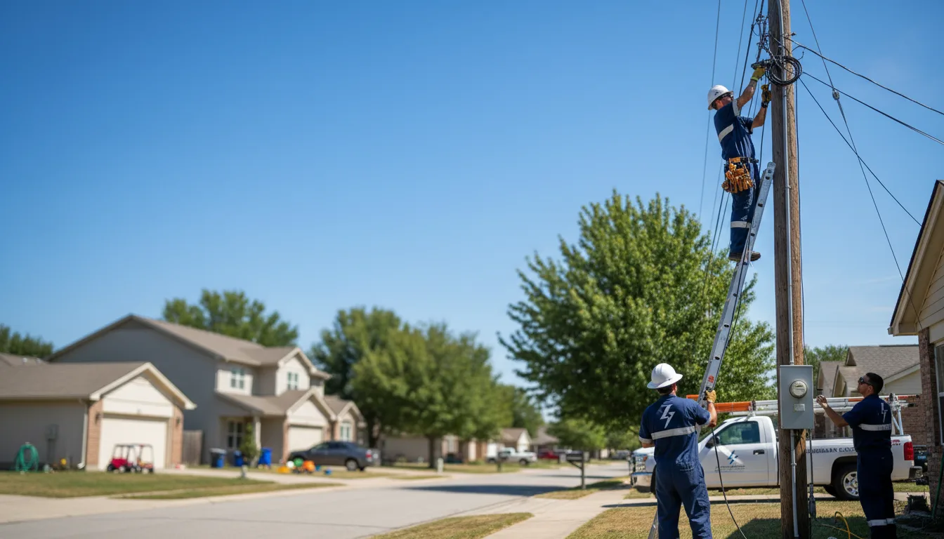 Residential electrician providing installation services in Forestville, NY
